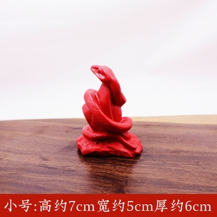 红色朱砂胶泥马摆件装 饰摆件 饰品家居办公室店铺工艺品客厅桌面装