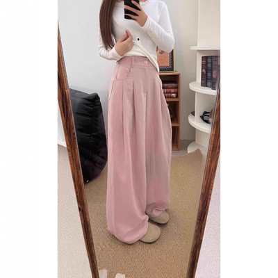 日韩西装阔腿裤女早秋季