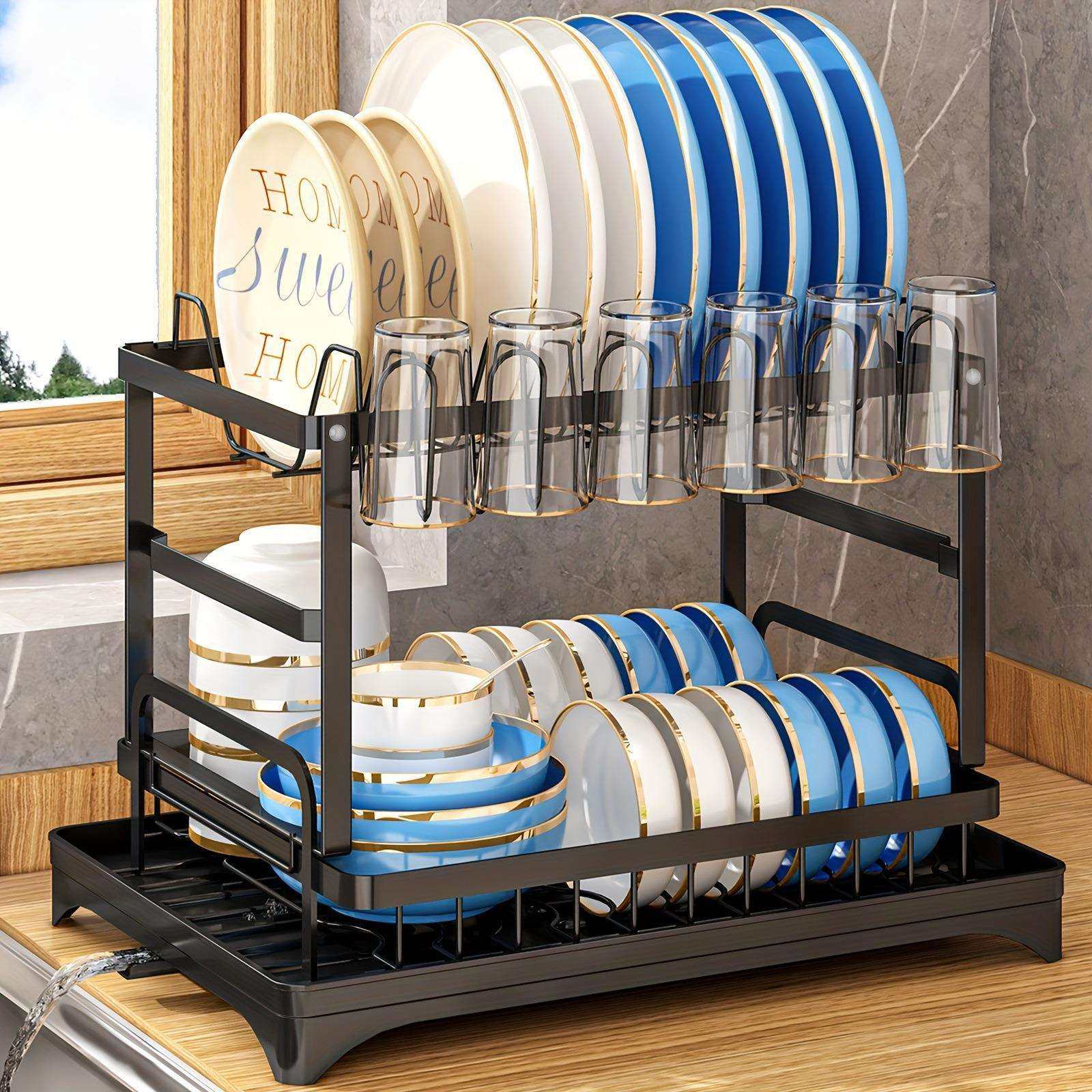 厨房收纳碗架筷子菜板置放架厨房用品多功能置物架锅碗瓢盆沥水架