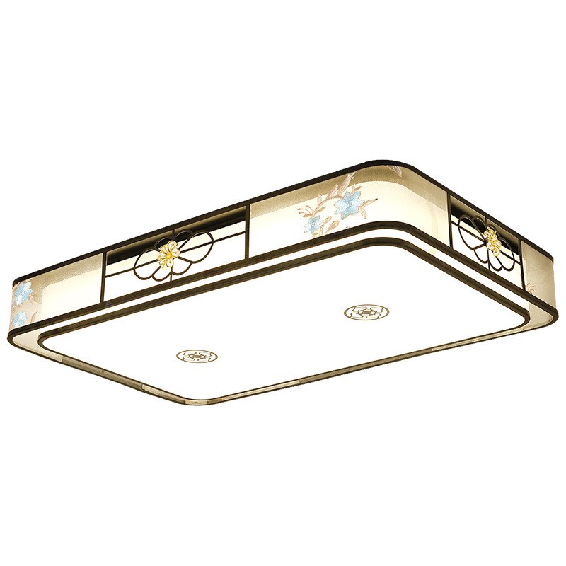 新中式LED吸顶灯客厅灯简约现代中国风卧室餐厅书房家用圆形灯具