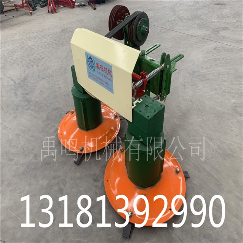 厂家拖拉机前置双盘割草机单缸拖拉机皮带传圆盘割草机牧草机