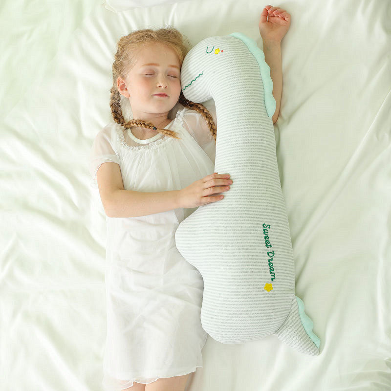 A类纯棉恐龙睡觉抱枕玩偶儿童安抚玩具公仔宝宝女孩1-3-5岁可拆洗