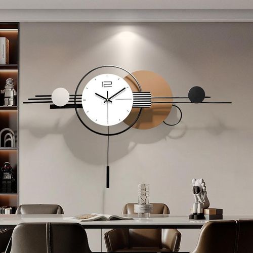 2025新款高档客厅挂钟餐桌艺术装饰挂表家用时尚创意钟表时钟挂墙