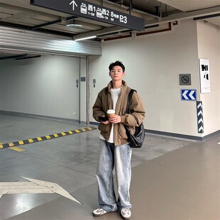 穿搭一整套男装 裤 高级感套装 潮牌工装 男秋冬 男2024新款 男生秋冬季