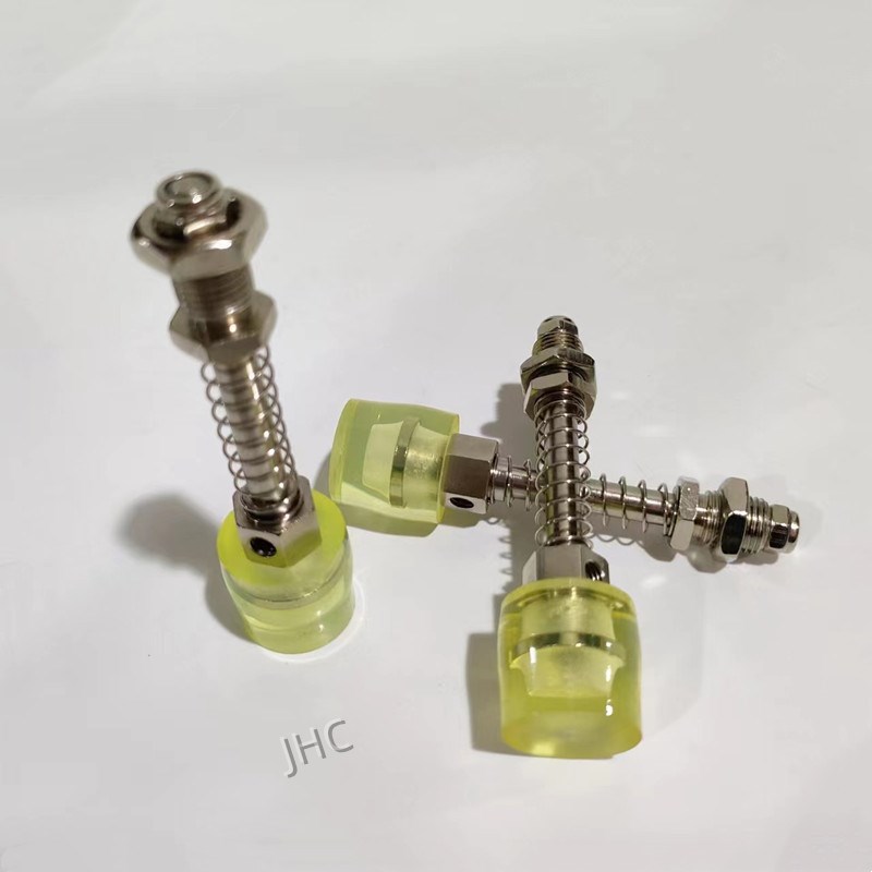 弹簧缓冲压销聚氨酯缓冲压头聚氨酯缓冲止动螺丝胶头弹簧行程销