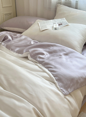 床上用品非纯棉全棉四件套床单被罩被套床笠大学生宿舍单人三件套