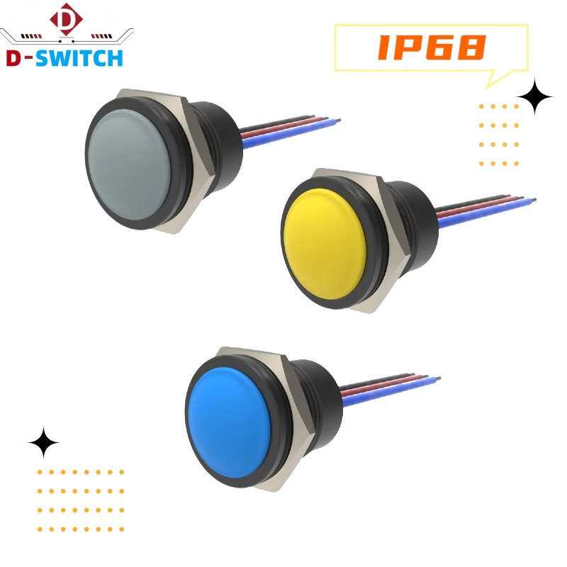 M16mm防水IP68防尘防震动的高空作业吊车操作手柄开关启动按钮