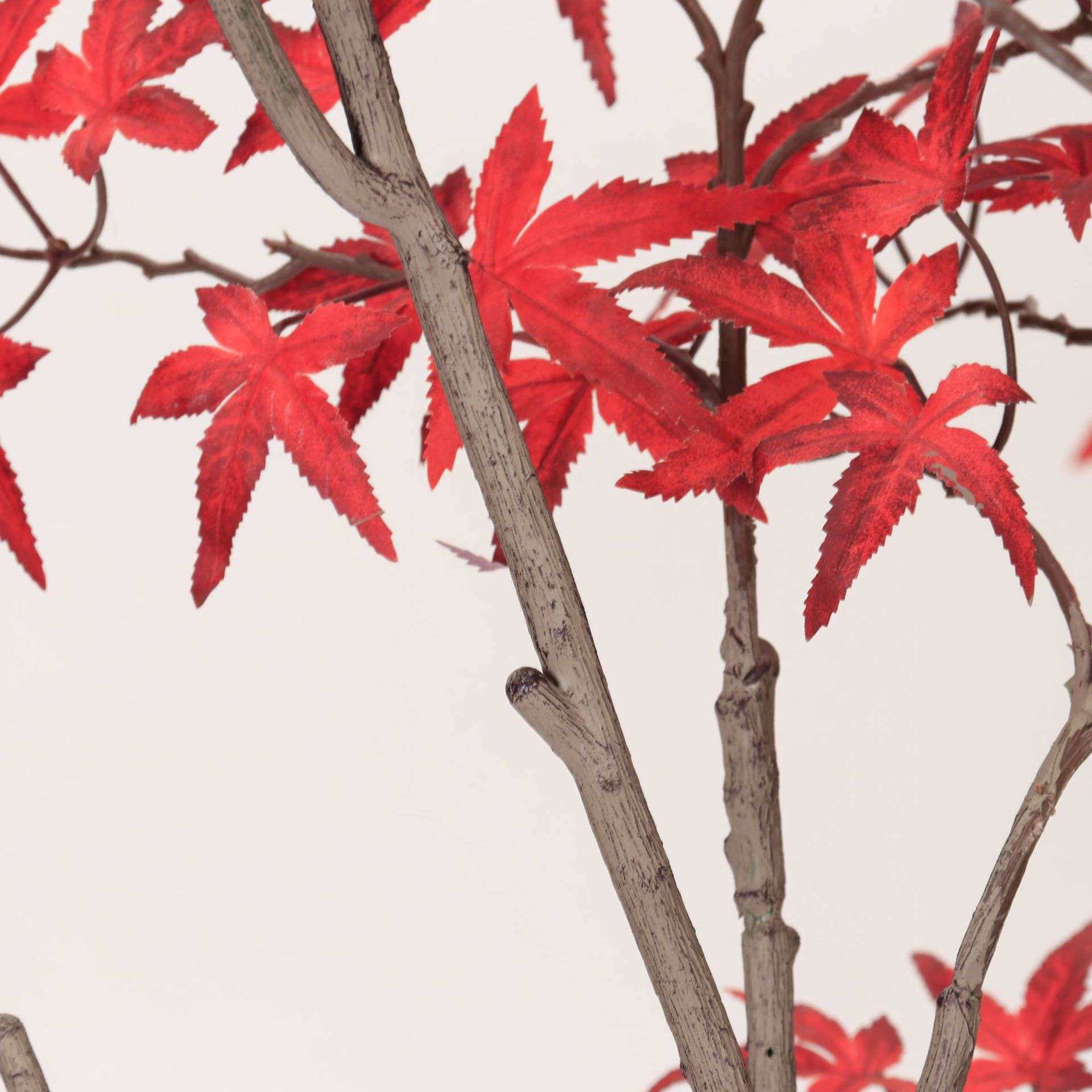 仿真绿植红色多杆迷你枫叶树仿真枫树假树北欧风室内家居装饰摆件图片