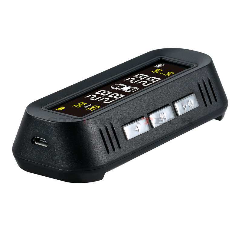 隐藏粘胎压监测器可选内置外置太阳能充电粘贴式胎压监测TPMS