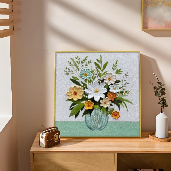 盛世芳华手绘油画现代抽象