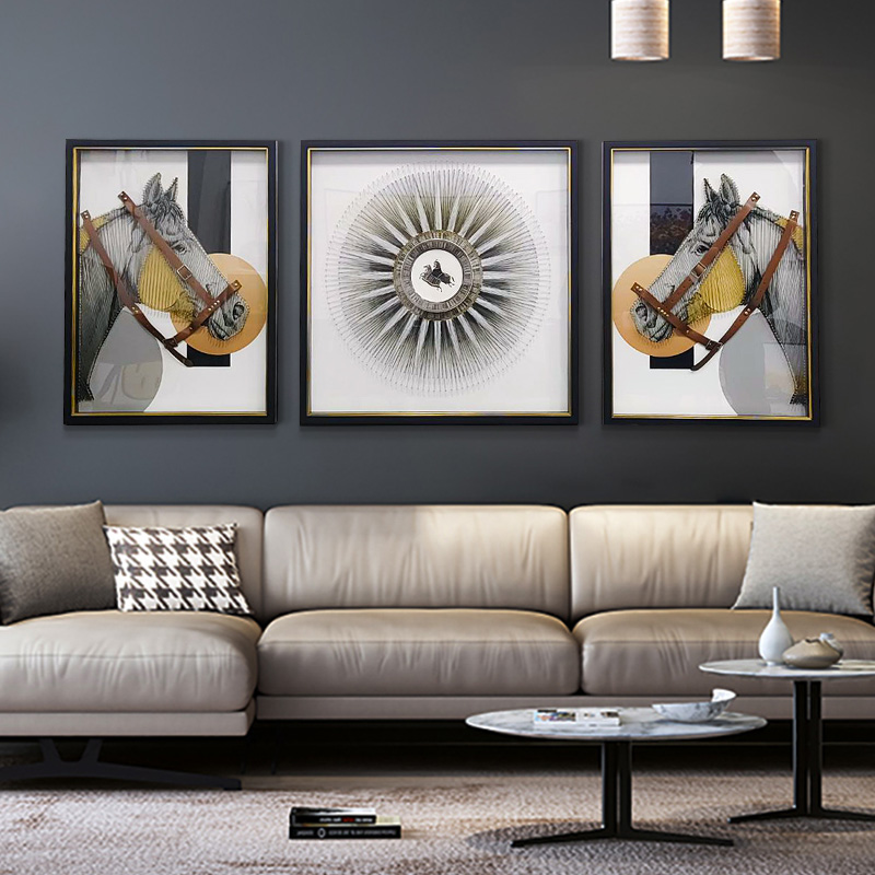 马到成功客厅立体高端实