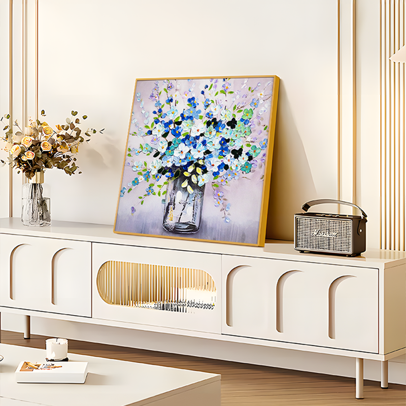 手工油画布厚肌理装饰铝