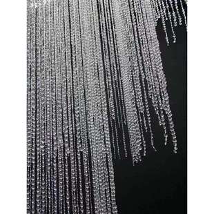 婚庆飞蝶珠亚克力成品水晶珠帘方形若汐吊顶酒店婚礼堂装饰道具