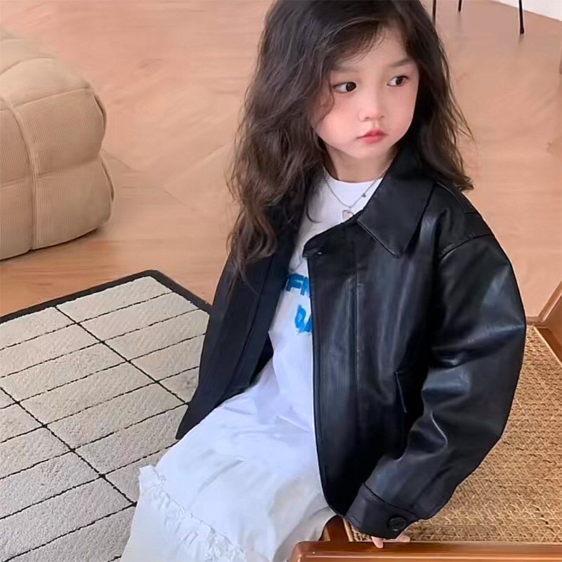 春季新款儿童皮衣复古短款外套帅气女童pu皮夹克拉链韩版男女童潮,童装/婴儿装/亲子装,夹克/皮衣,淘宝优惠券,粉丝福利购,淘宝优惠卷