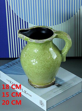 美式乡村地中海法式田园家居饰品陶瓷工艺摆件橱窗板房设计花瓶