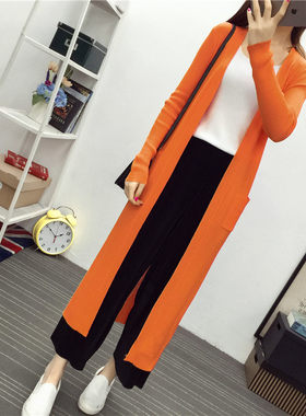 2020春夏针织衫女开衫超长款冰丝薄款毛衣外套披肩外搭防晒空调衫