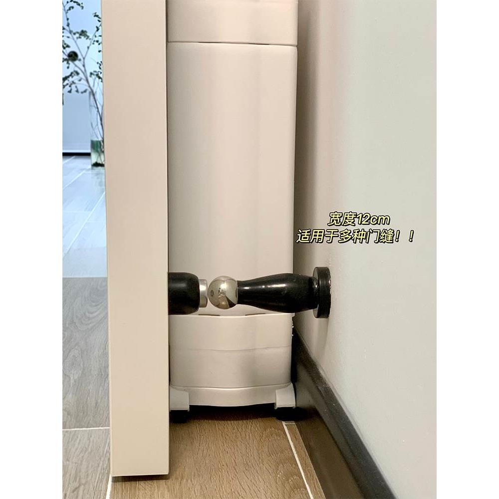 门后收纳夹缝柜浴室缝隙窄缝收纳柜卫生间厨房冰箱10cm窄缝置物架