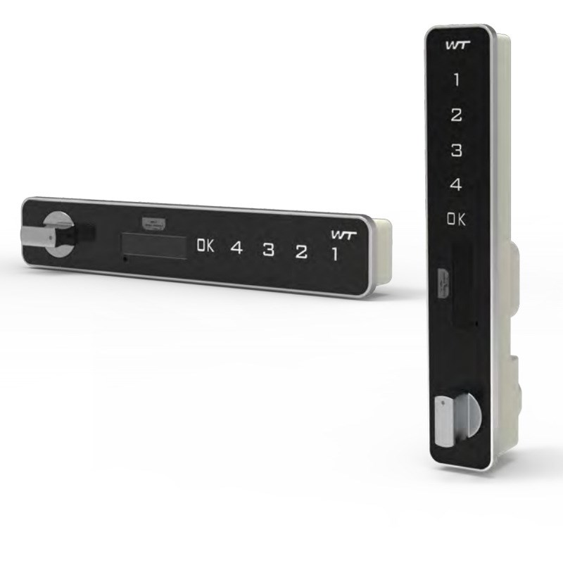 活动柜三抽电子密码柜锁文件柜办公家具抽屉衣柜长条密码锁钢木锁