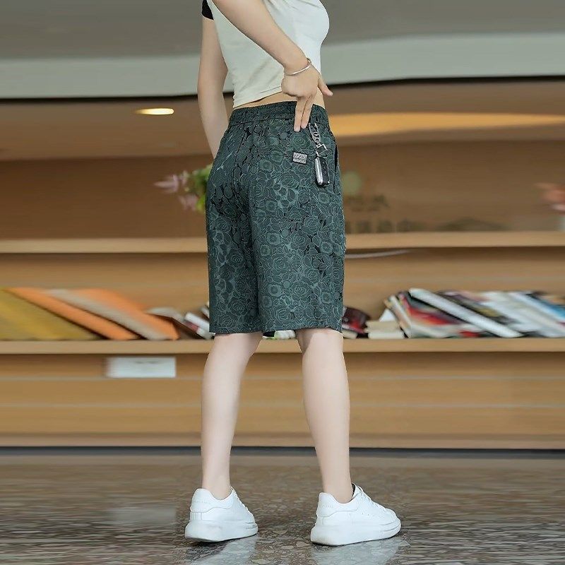 冰丝男士短裤夏季薄款2025新款潮流百搭宽松直筒休闲五分裤子中裤,男装,短裤,淘宝优惠券,粉丝福利购,淘宝优惠卷