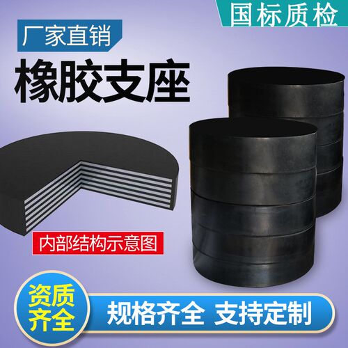 公路桥梁橡胶支座矩圆形四氟板式盆式球型滑动建筑抗隔震减振支座