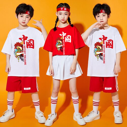 六一儿童表演服中国风幼儿园舞蹈服小学生班服啦啦队运动会演出服
