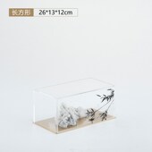 现代新中式 饰品 太湖石客厅摆件样板房书房茶几透明亚克力家居软装