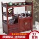 实木餐边柜靠墙多功能茶水柜新中式 酒水柜客厅厨房储物柜收纳格坤