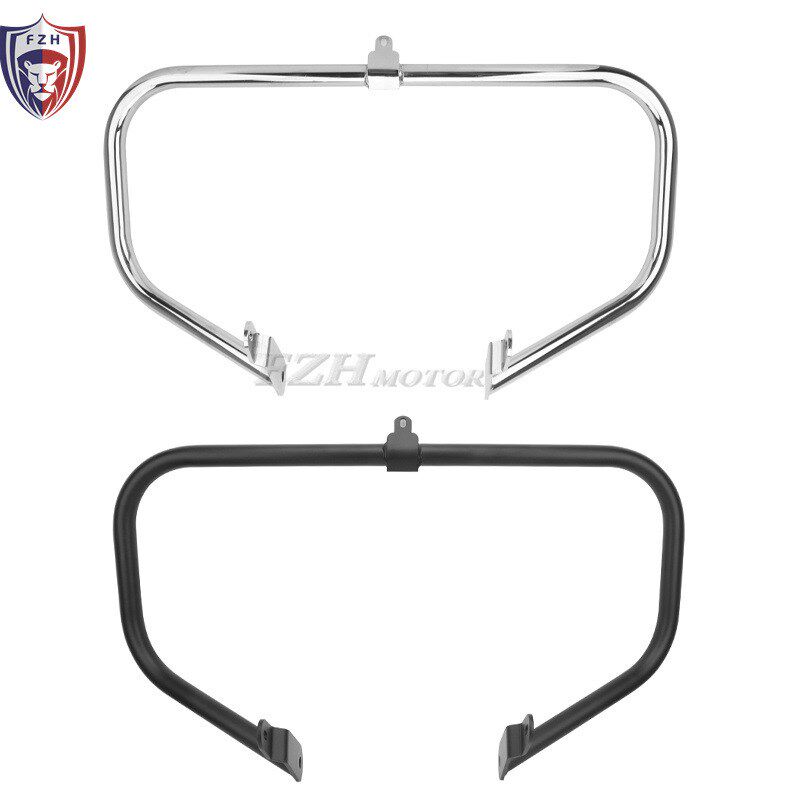 摩托车龙嘉V霸250bob改装保险杠护腿 前护杠保险杠