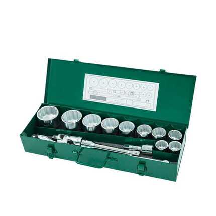 世达五金工具19系列12角套筒脱落棘轮扳手飞扳工具组套09015套装