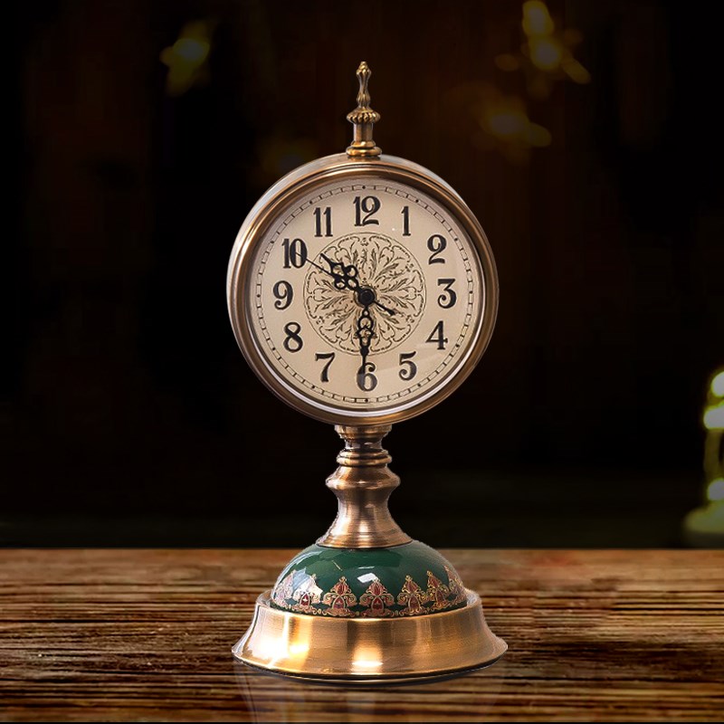 表摆台式钟表摆件座钟客厅t家用台钟2025新款桌面复古摆件欧式时