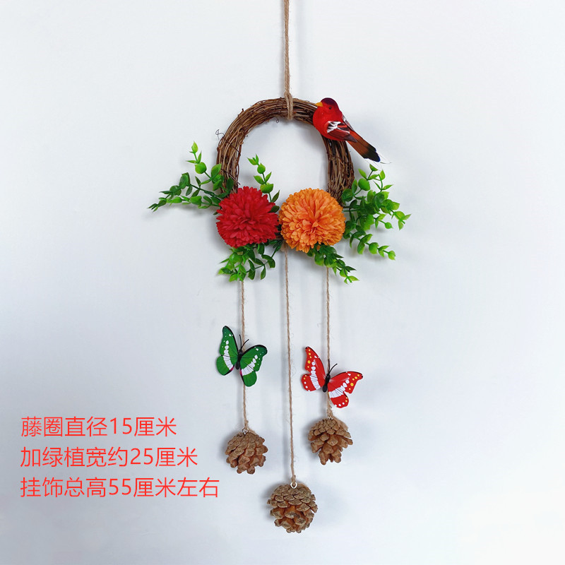 花环装饰墙上挂件墙壁p墙面壁挂客厅房间室内装饰品挂墙花篮壁挂