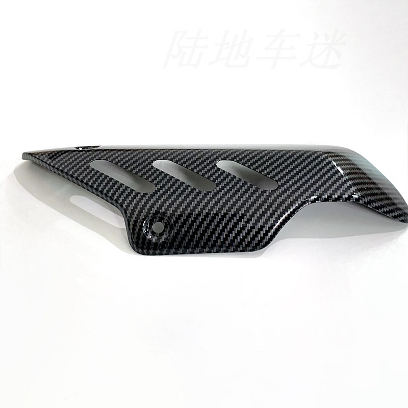 适用赛800 赛600rs改装碳纤维排气罩 防N烫罩排气装饰盖隔热保护