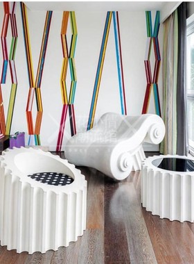 欧式罗马柱风格软装摆r件复古花园庭院装饰创意家居桌椅定制雕塑