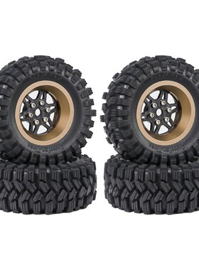 TRX4M 1.2英寸轮胎 碳纤维轮毂 丁基胶轮胎 铝合金SCX24 FMS 1/18