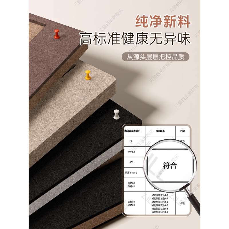 毛毡板中古风软木板照片展示板墙面装饰免打孔玄关客厅装饰板图片