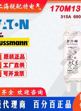 170M1372快速熔断器 690V 315A 巴斯曼BUSSMANN快速熔断器