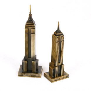 金属摆件帝国大厦摩天大楼模型家居创意摆件拍摄道具