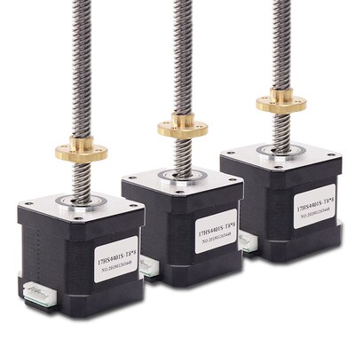 高精度42直线丝杆步进电机一体式 300MM长17HS4401L-300 400 500