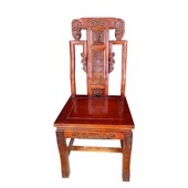 中式 实木靠背椅餐椅饭店酒店办公仿古茶椅凳子圈椅牛角椅榫卯整装