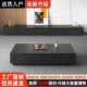 电视柜意式 极简现代黑色木质家具家用小户型茶几电视柜落地柜组合