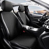 小蛮腰马鞍垫透气高级感翻毛皮半包汽车座垫通用夏季 汽车坐垫