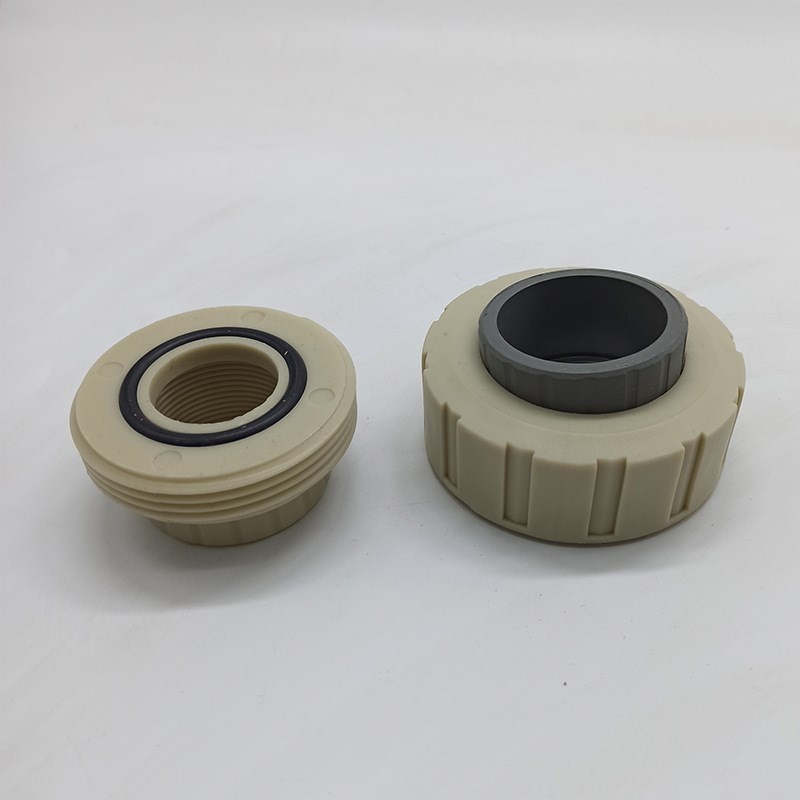 1.5寸50mmUPVC转PPH PPR管活接头快速转换直接化工工业级水管对接