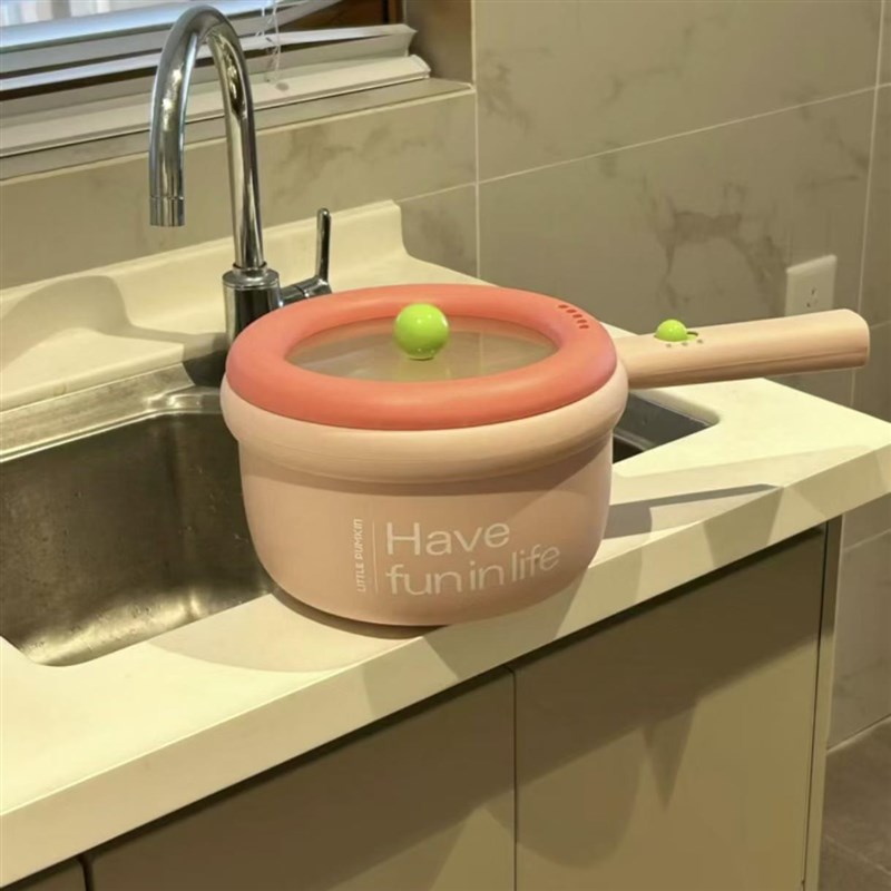 小南瓜电煮锅一体锅多功能小型z宿舍迷你电锅一人食火锅泡面电热