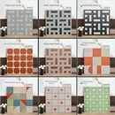 彩色水磨石砖600X600个性 化民宿商场地砖幼儿园V浴室防滑古董砖