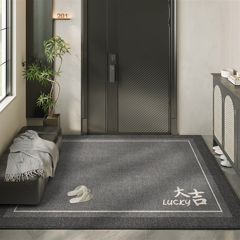 入户门地垫室外2025新款耐脏免洗高级感进门防滑U地毯可裁剪可定