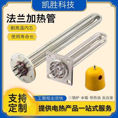 115法兰加热管immersion heater水箱导热油大功率380v锅炉电热管