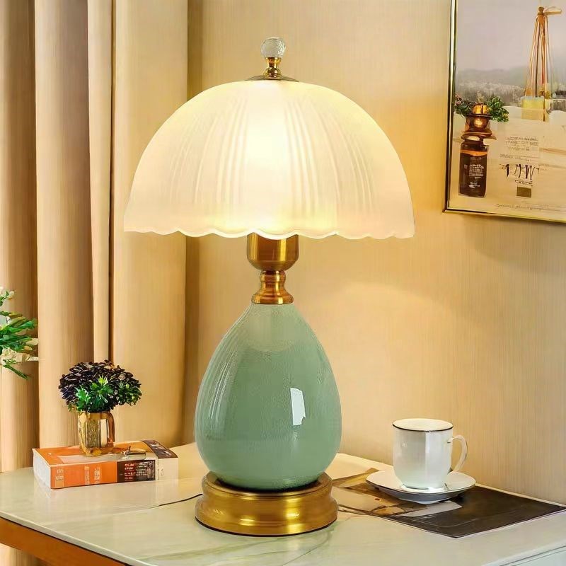 台灯卧室床头灯家用陶瓷装饰床头柜灯具现代O简约轻奢高级感小台