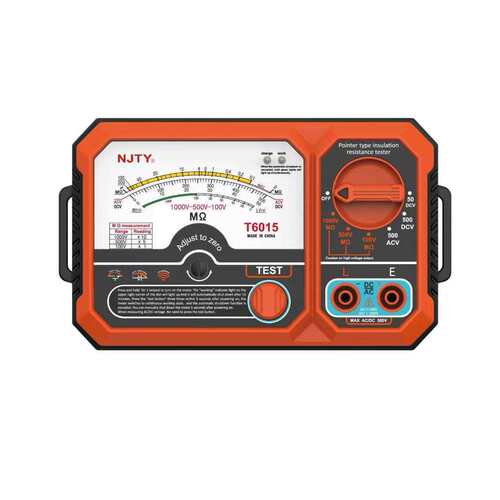 外贸版指针兆欧表T6015测量100/500/1000V/2000MΩ/AC500V