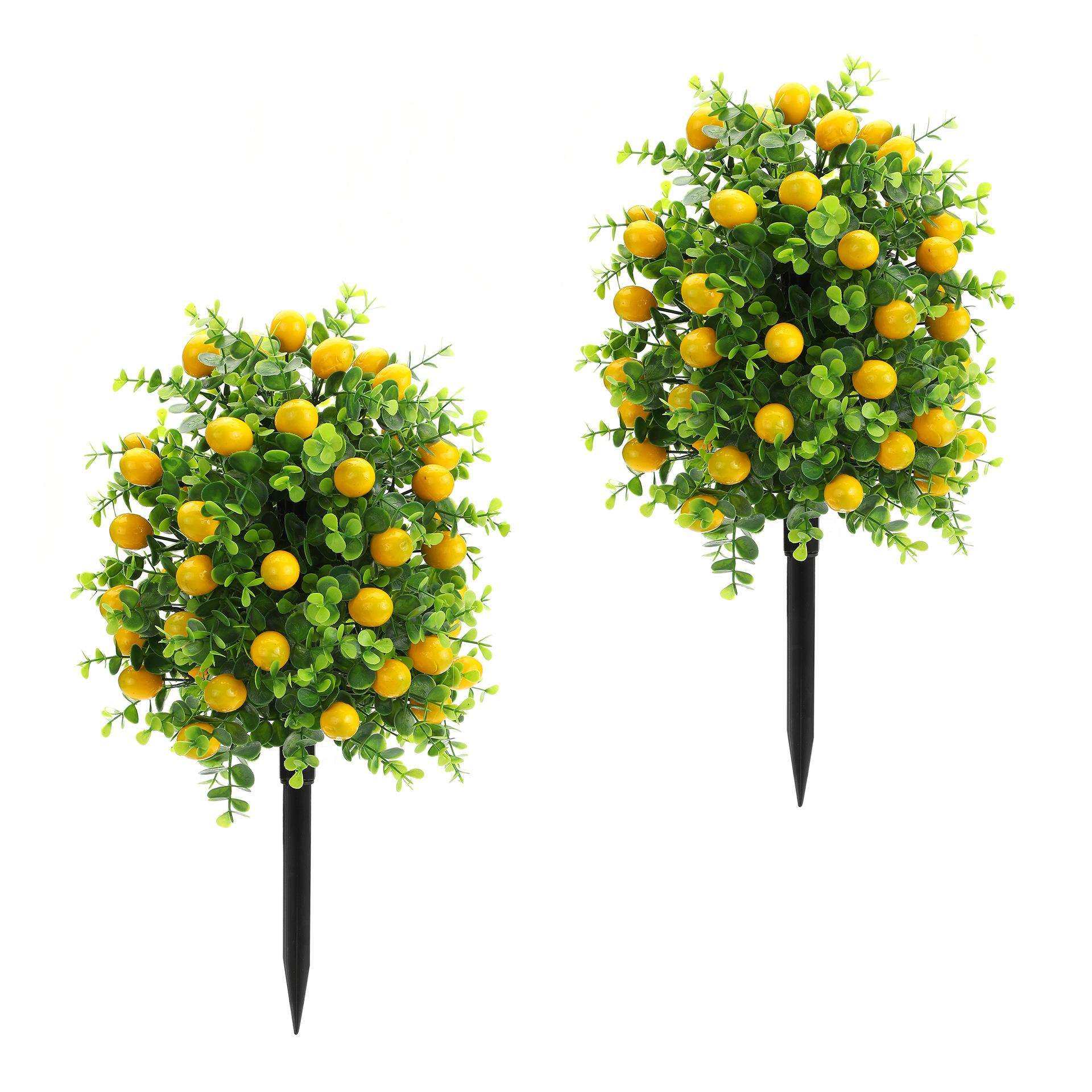 跨境热销仿真花柠檬树地插带地钉花园庭院仿真绿植装饰尤加利果树,电子元器件市场,其它元器件,淘宝优惠券,粉丝福利购,淘宝优惠卷