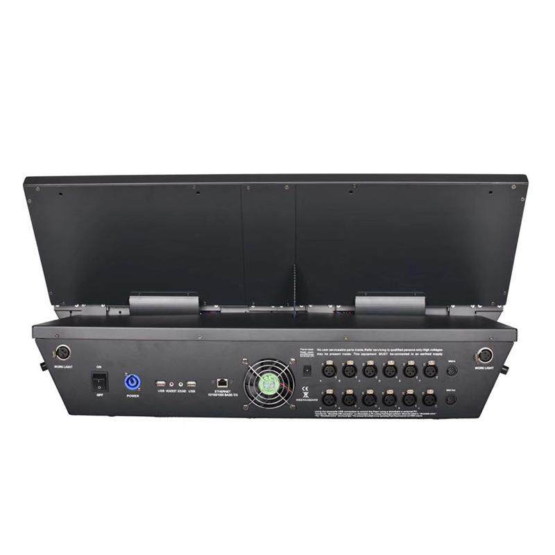 舞台灯光双屏触摸老虎灯控台 DMX512电脑灯TT控台 光束灯控台直销